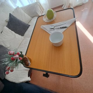 Mesa auxiliar geriatría madera y metal
