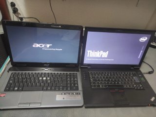 2 Portátiles Acer Aspire y Lenovo L510