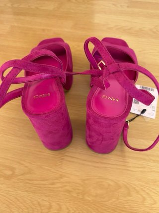 Zapatos tacón plataforma fucsia
