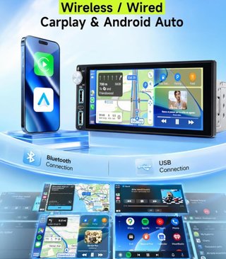 Radio 1 DIN 6.86 DAB+ CarPlay Android Auto