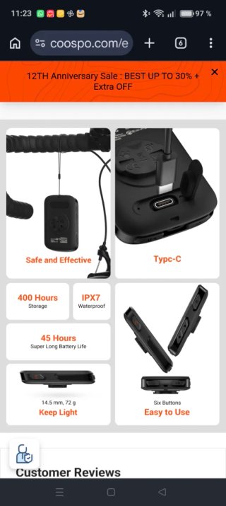 Ciclocomputador GPS Coospo CS500