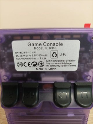 Consola Portátil Game Master R36S Morada