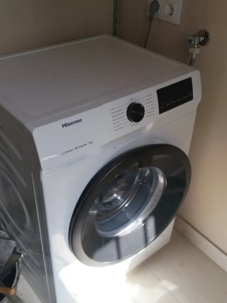 Lavadora Hisense 9kg Steam Inverte