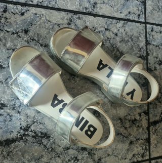 Sandalias BIMBA Y LOLA Plataforma Plata