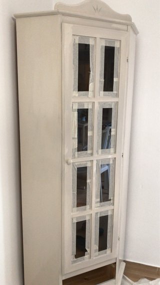 Esquinero restaurado salón beige