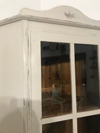 Esquinero restaurado salón beige