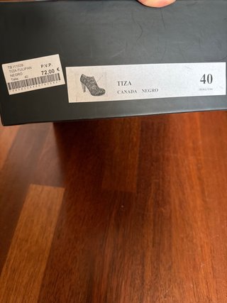 Botines piel de tacón negros