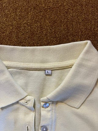 polo da donna color panna/avorio
