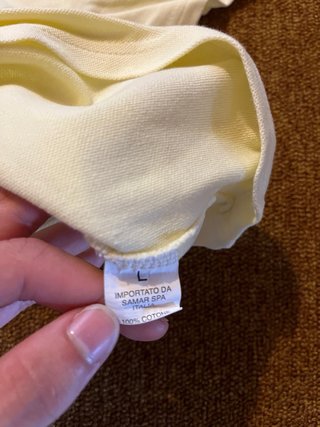polo da donna color panna/avorio