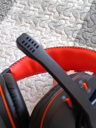 Auriculares Gaming Netway Negros y Naranjas