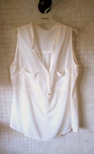 Blusa Blanca Viscosa Talla 44
