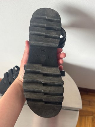 Sandalias Chika10 negras tiras velcro