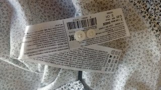 Camisa estampada gris y blanca
