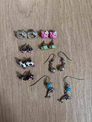 Lote de pendientes divertidos