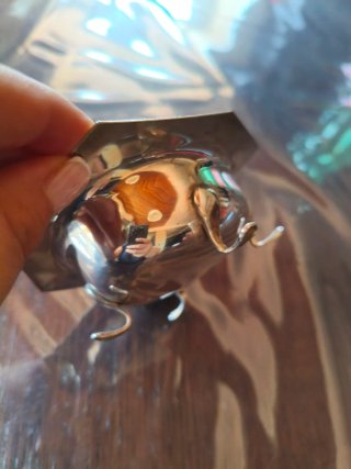 Ciotolina in metallo placcato argento