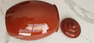Cazo antiguo marrón