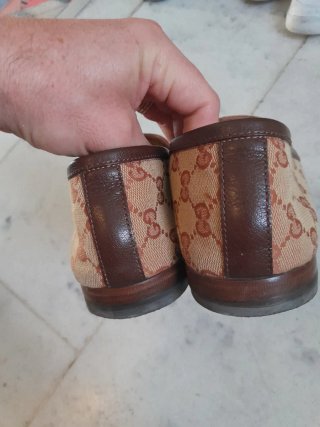 Mocasines Gucci Beige y Marrón