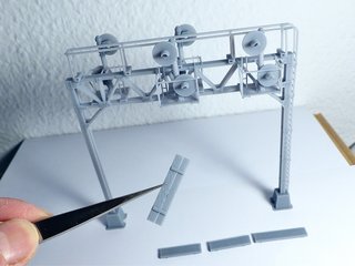 Semáforo Ferrocarril Escala HO Maqueta de Trenes
