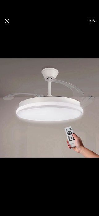 Ventilador de techo LED Mimotec Olga 36W+DC 30W