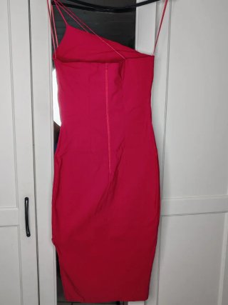 Abito monospalla Vesper fucsia taglia XS