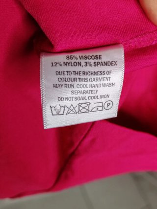 Abito monospalla Vesper fucsia taglia XS