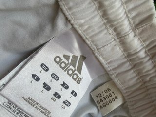 Pantalón Pirata Adidas Vintage Blanco Talla L