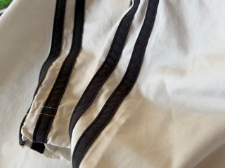Pantalón Pirata Adidas Vintage Blanco Talla L
