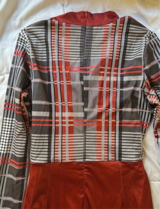 Vestido ChicMe Tartán Rojo Talla M