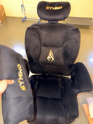 Sillón de escritorio SYMINO negro terciopelo