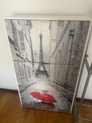 Zapatero con diseño Torre Eiffel