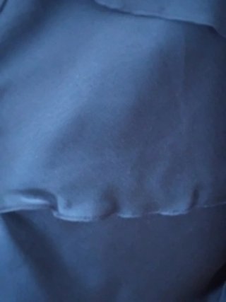 Abito cerimonia corto blu con coprispalle