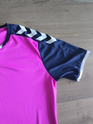 Camiseta deportiva Hummel rosa talla L