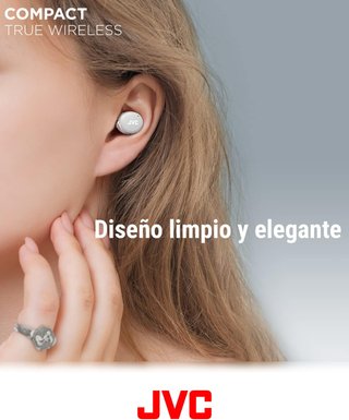 Auriculares Inalámbricos JVC Blanco y Oro Rosa