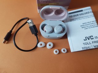 Auriculares Inalámbricos JVC Blanco y Oro Rosa