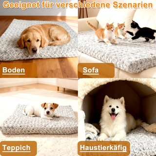 Cama Perro Grande/Mediano Lavable 90 x 70 cm