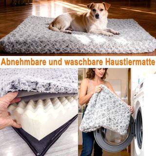 Cama Perro Grande/Mediano Lavable 90 x 70 cm