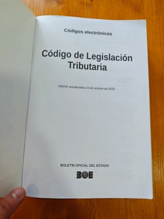 Libro Legislación Tributaria Tomo I BOE 2023