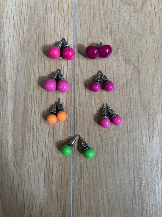 Pendientes Bolitas Colores
