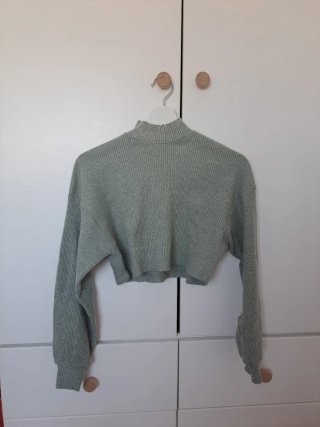 Jersey crop verde talla xs
