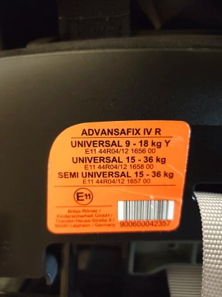 Silla Coche Britax Römer Advansafix IV R Grp 1/2/3