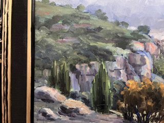 Cuadro al óleo paisaje