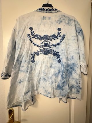 Kimono vaquero bordado