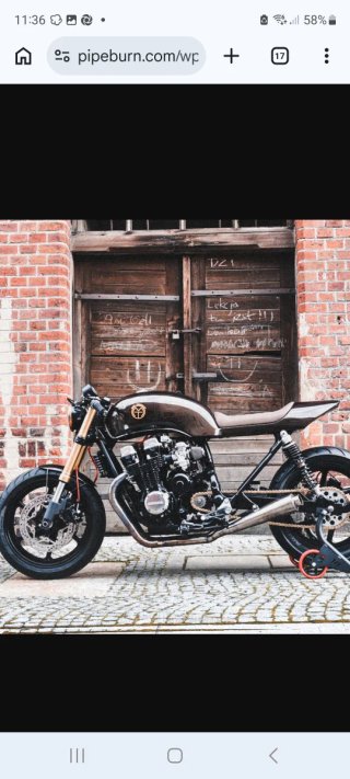 Honda CB 750 Seven Fifty Cafe Racer Negra