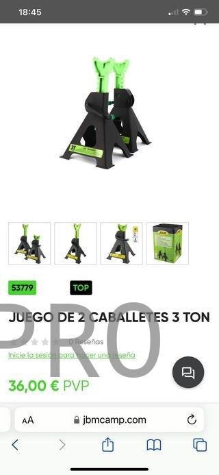 JUEGO DE 2 CABALLETES 3 TON JBM
