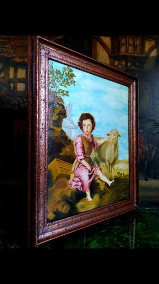 Luci Murillo 1991 Olio su Tela Antico № 106