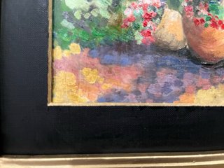 Cuadro al óleo con marco