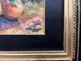 Cuadro al óleo con marco