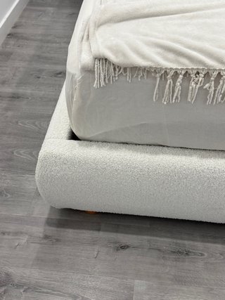 Cama 180x200 con canapé de tela