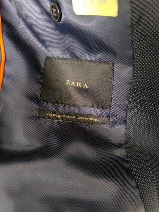 Traje Zara Azul Marino Hombre