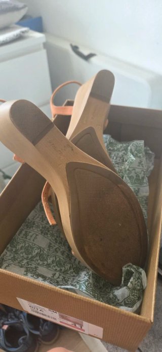 Cuñas Unisa Ante Beige/Rosa Talla 41